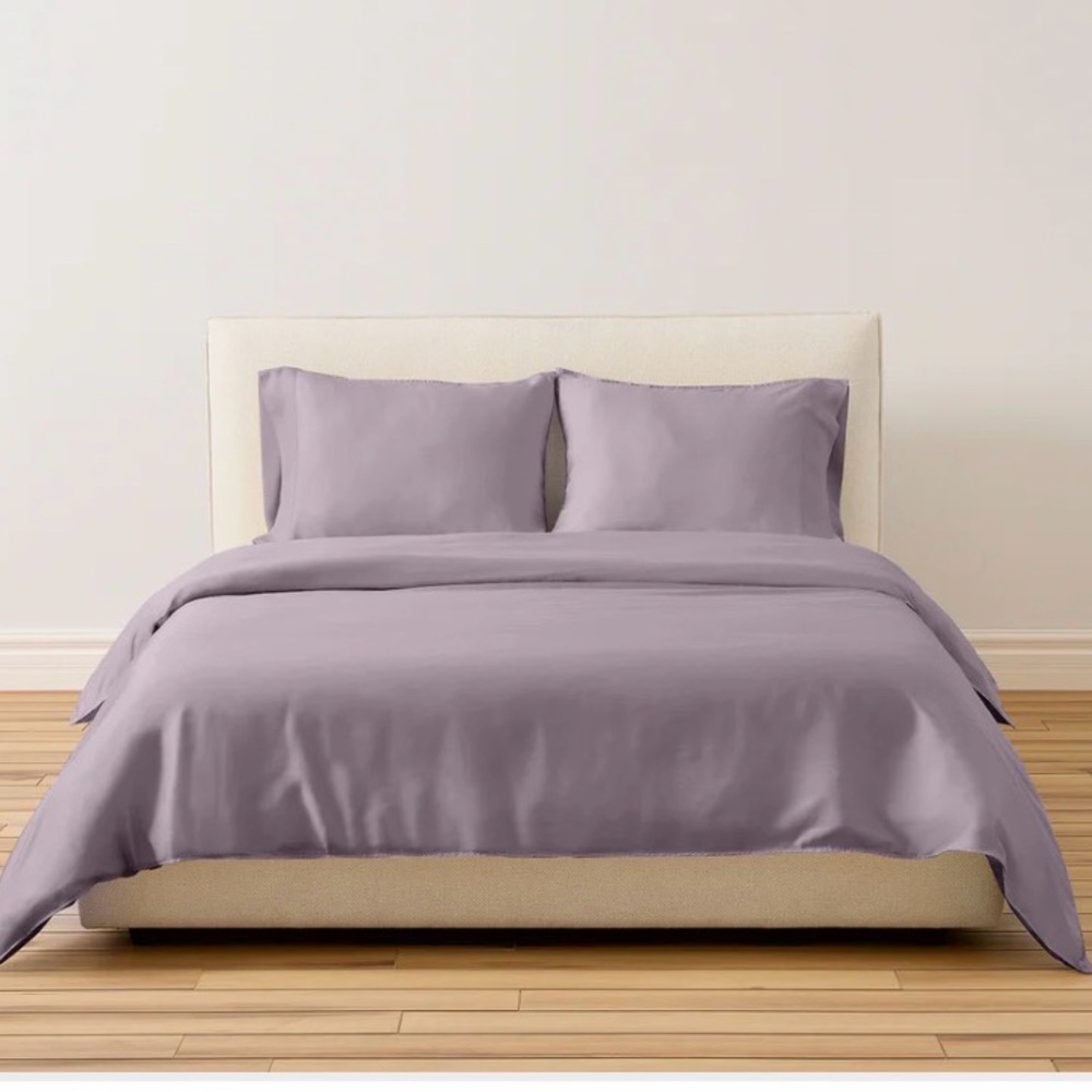 NEW! Buffy Breeze Eucalyptus Duvet Cover Queen Size Lilac Light Purple